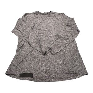 Lululemon Surge Warm Long Sleeve Shirt Men's XL Gray Crewneck Pocket Performance